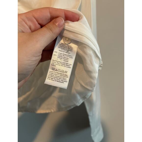 NWT Madewell Brushed Ruched-Front Top In White Size 2 - Picture 7 of 8